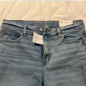 American Eagle Outfitters Light Blue Straight Leg Jeans